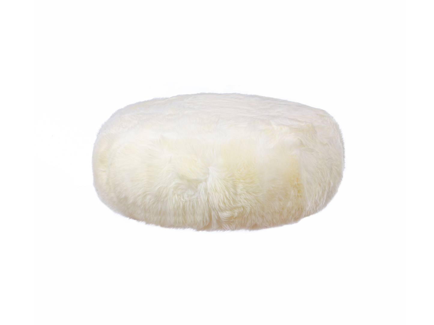 Long Wool Pouf