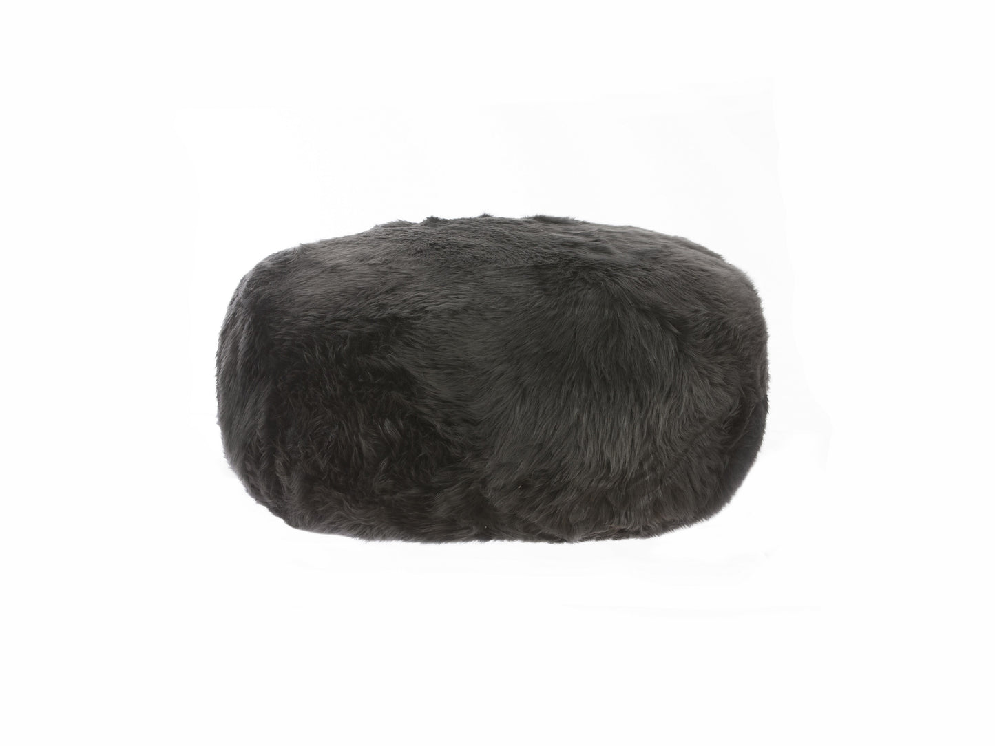 Long Wool Pouf