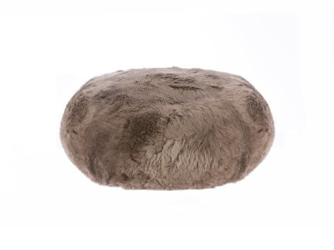 Long Wool Pouf