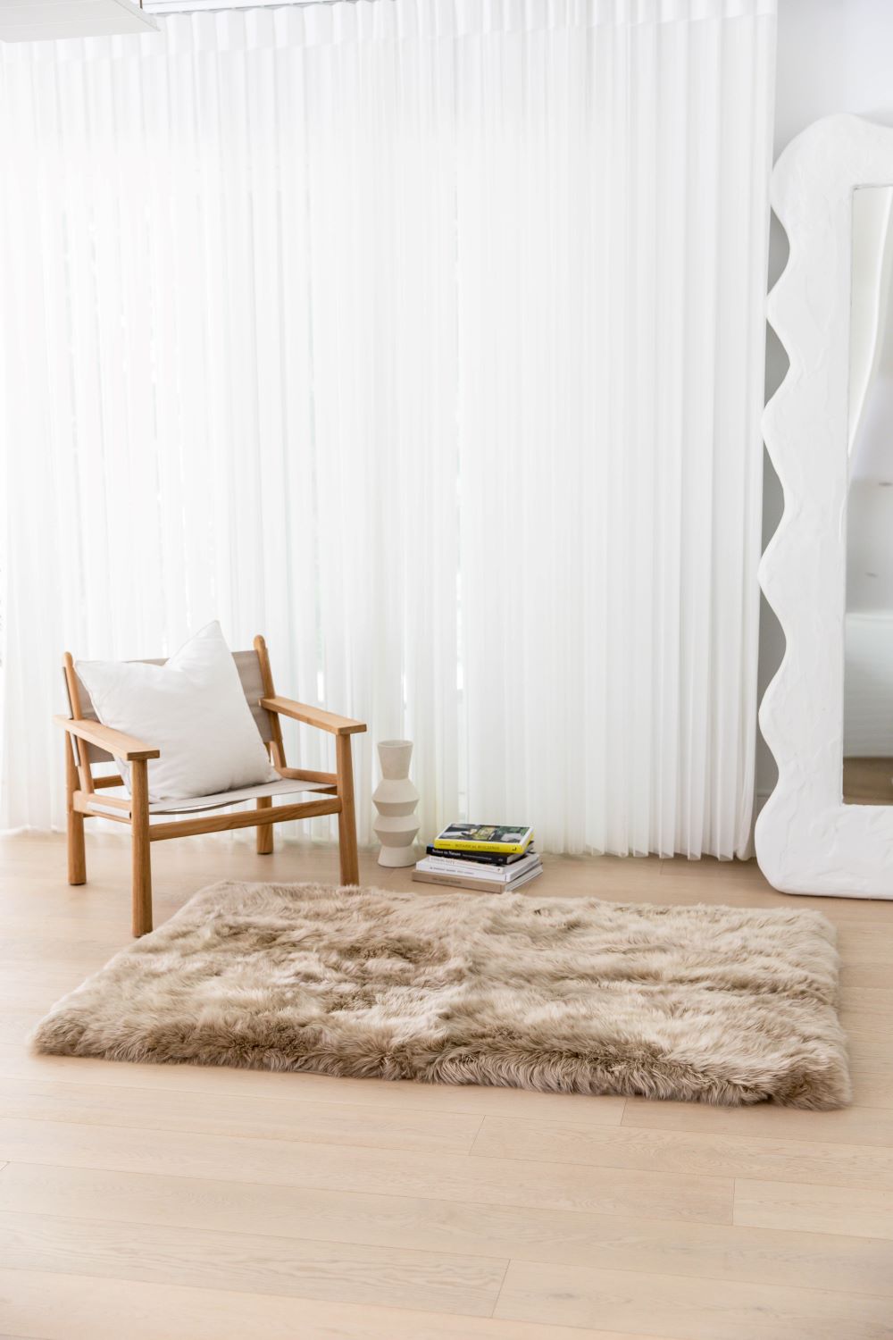 Long Wool Area Rug