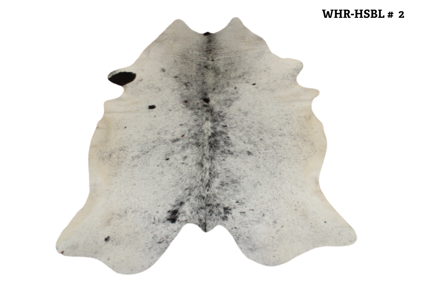 Cowhide Speckled Black & White
