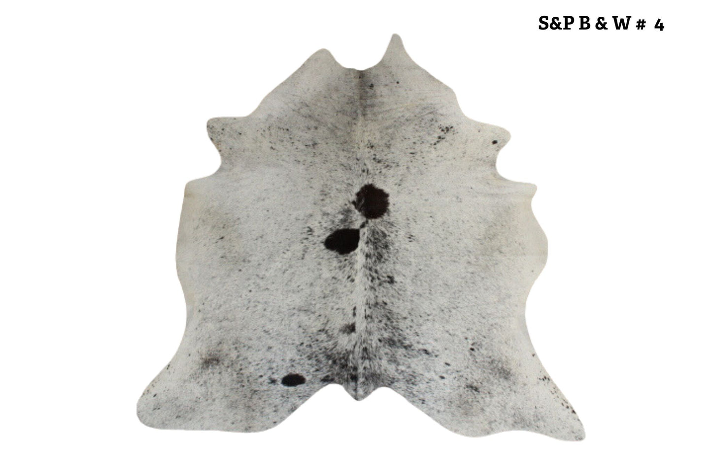 Cowhide Speckled Black & White