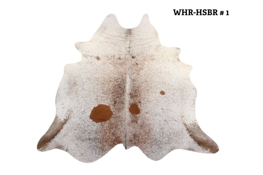 Cowhide Speckled Brown & White