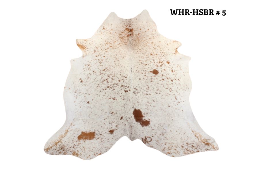 Cowhide Speckled Brown & White