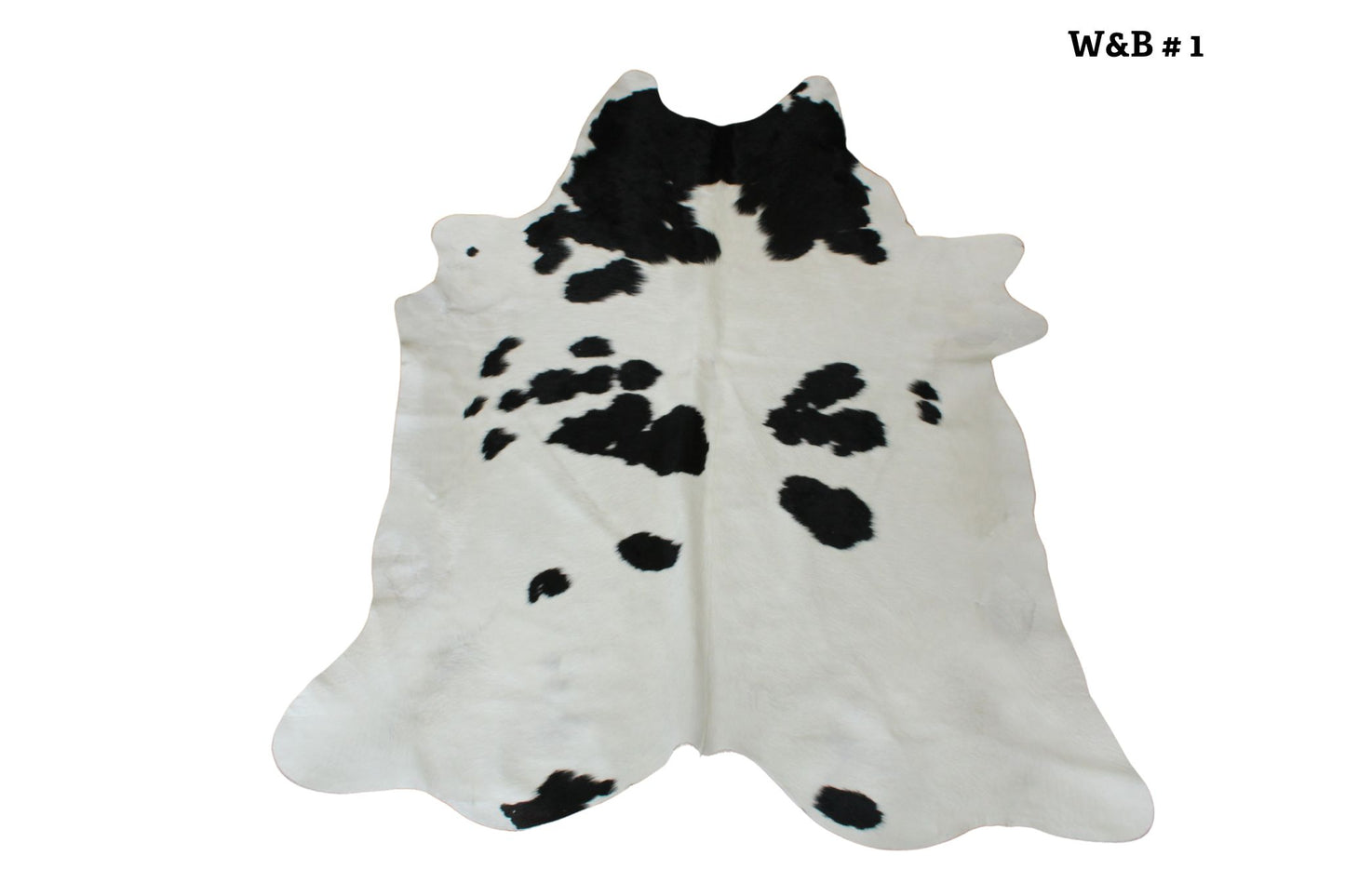Cowhide White & Black