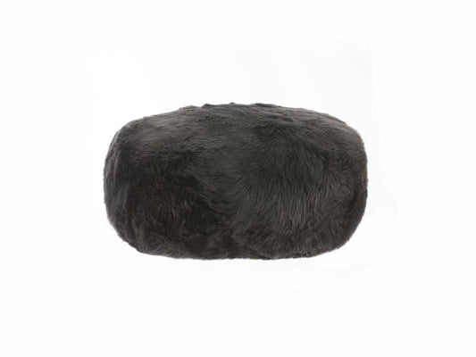 Long Wool Pouf