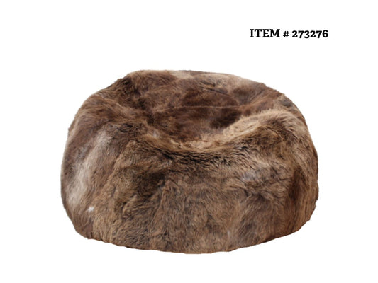Long Wool Bean Bag Natural Coloured