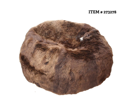 Long Wool Bean Bag Natural Coloured