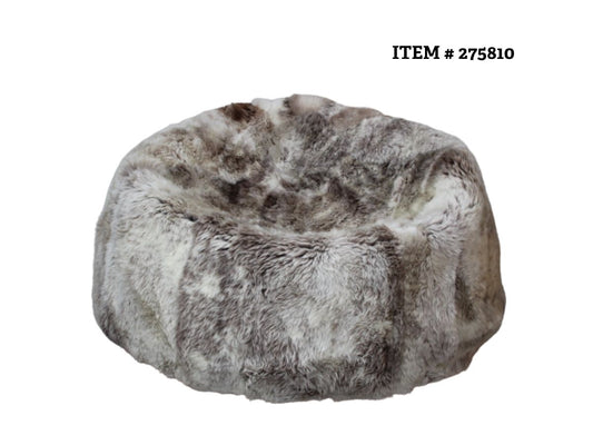 Long Wool Bean Bag Natural Coloured