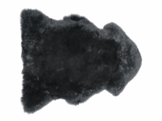 Long Wool Single Rug - Steel
