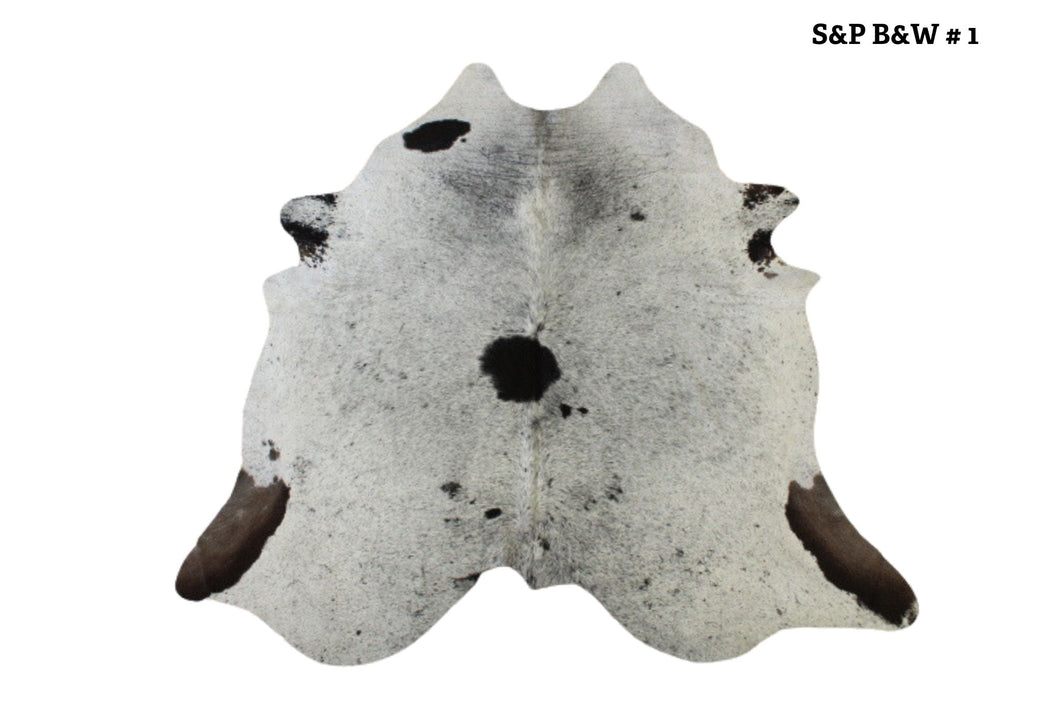 Cowhide Speckled Black & White