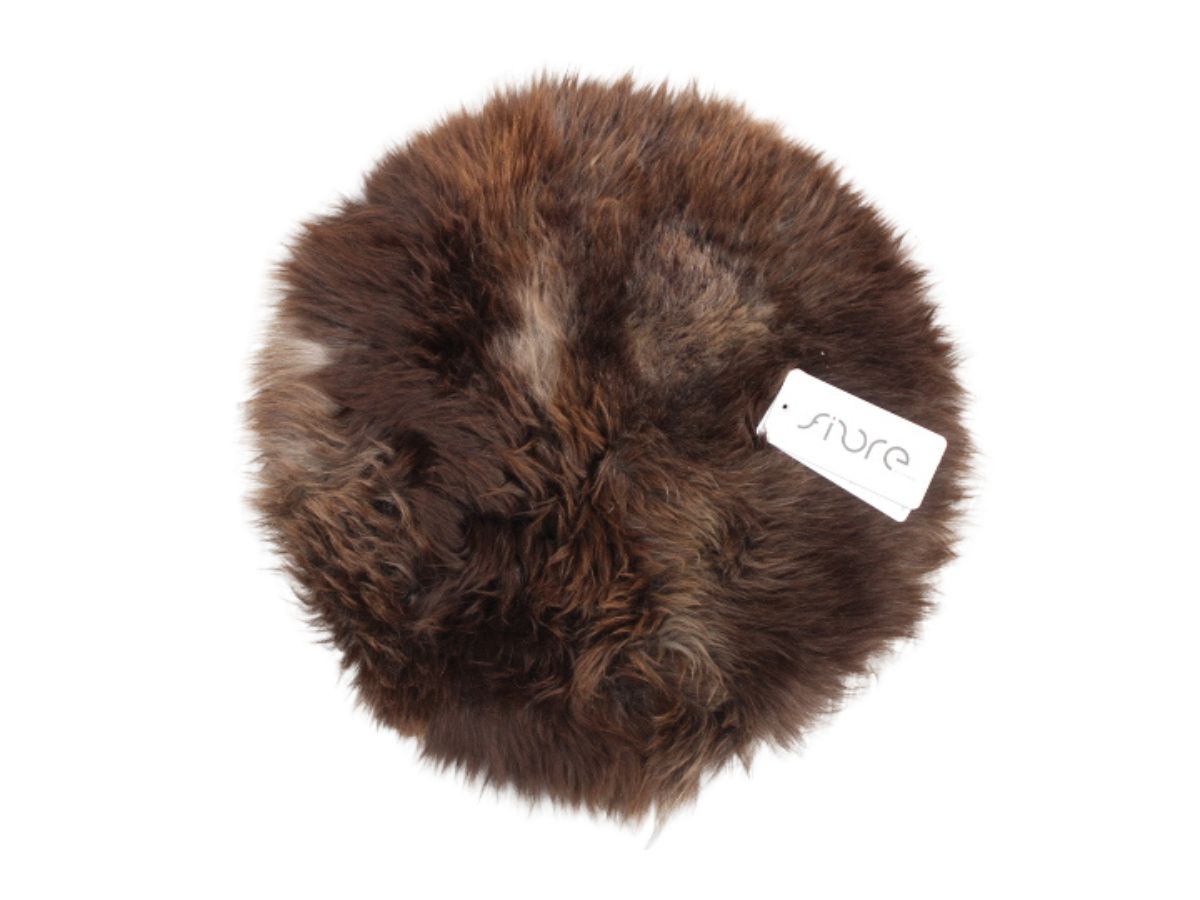 Longwool Sheepskin Seat Pad Natural Brown