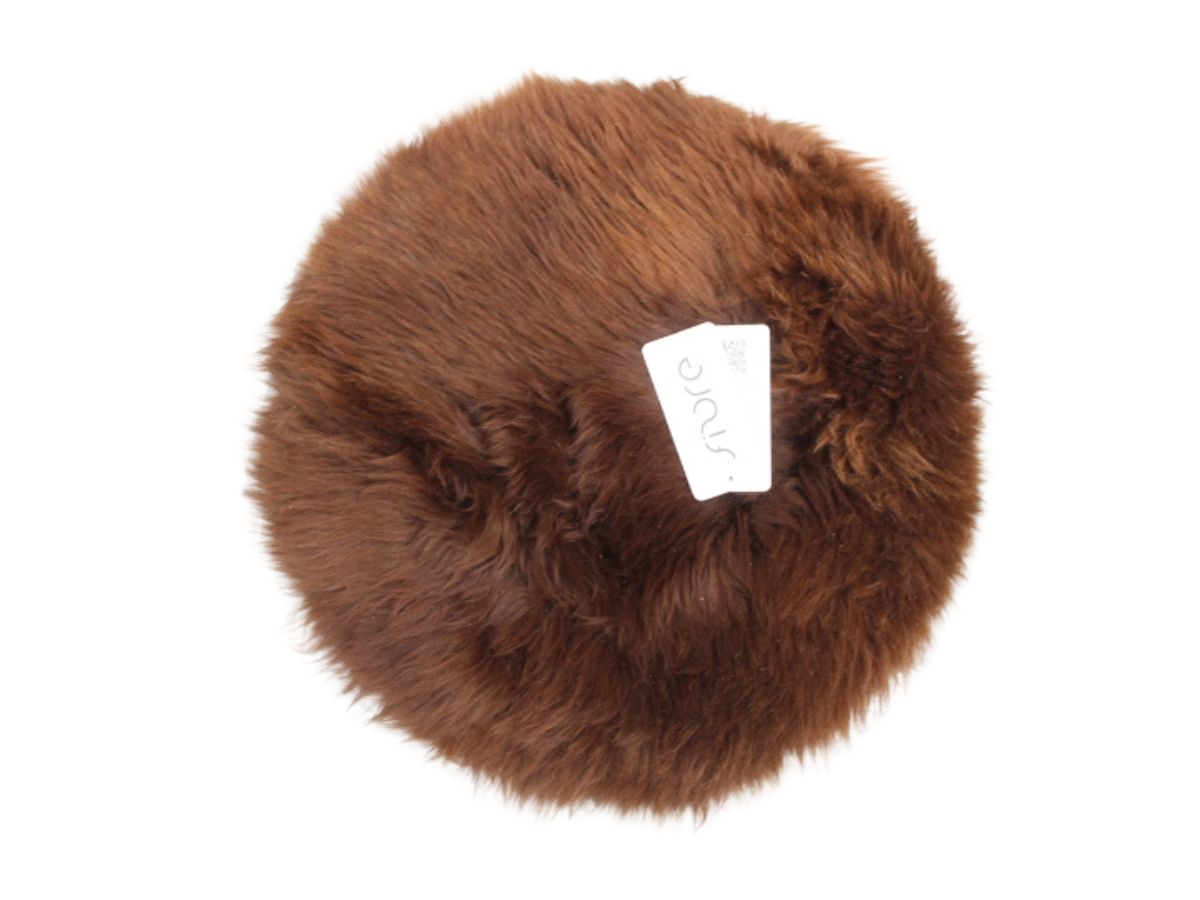 Longwool Sheepskin Seat Pad Natural Brown