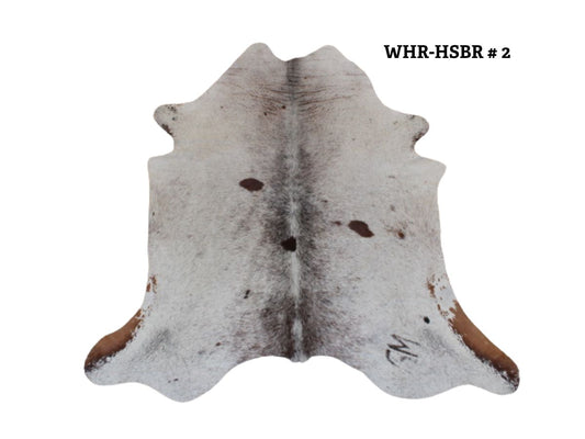 Cowhide Speckled Brown & White