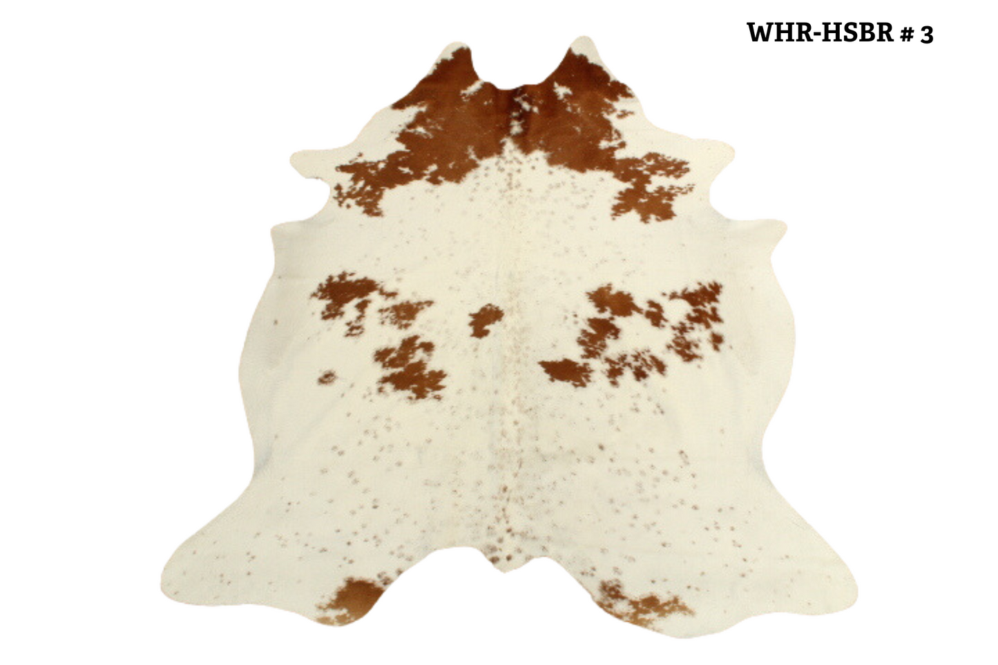 Cowhide Speckled Brown & White