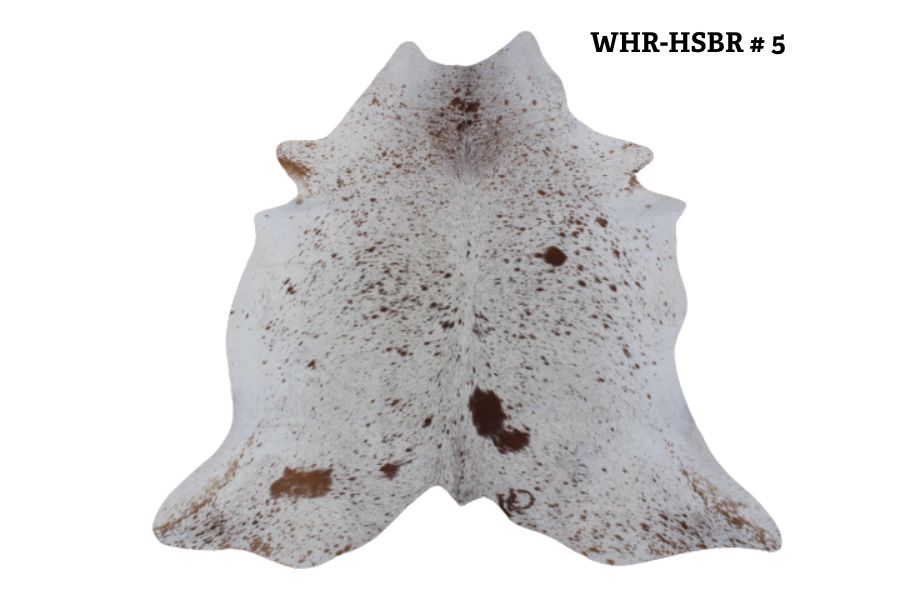 Cowhide Speckled Brown & White